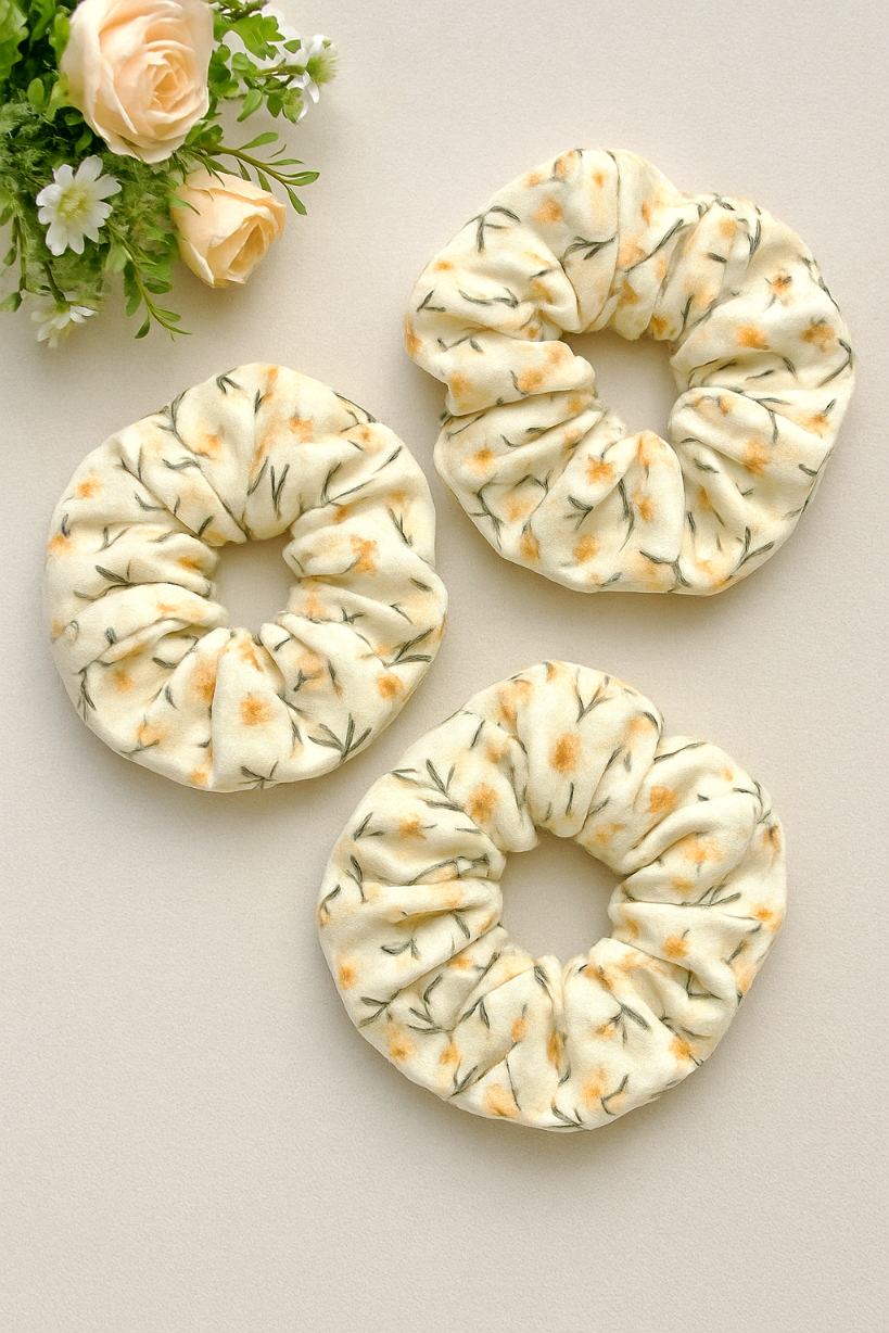 Yellow Lime Scrunchies